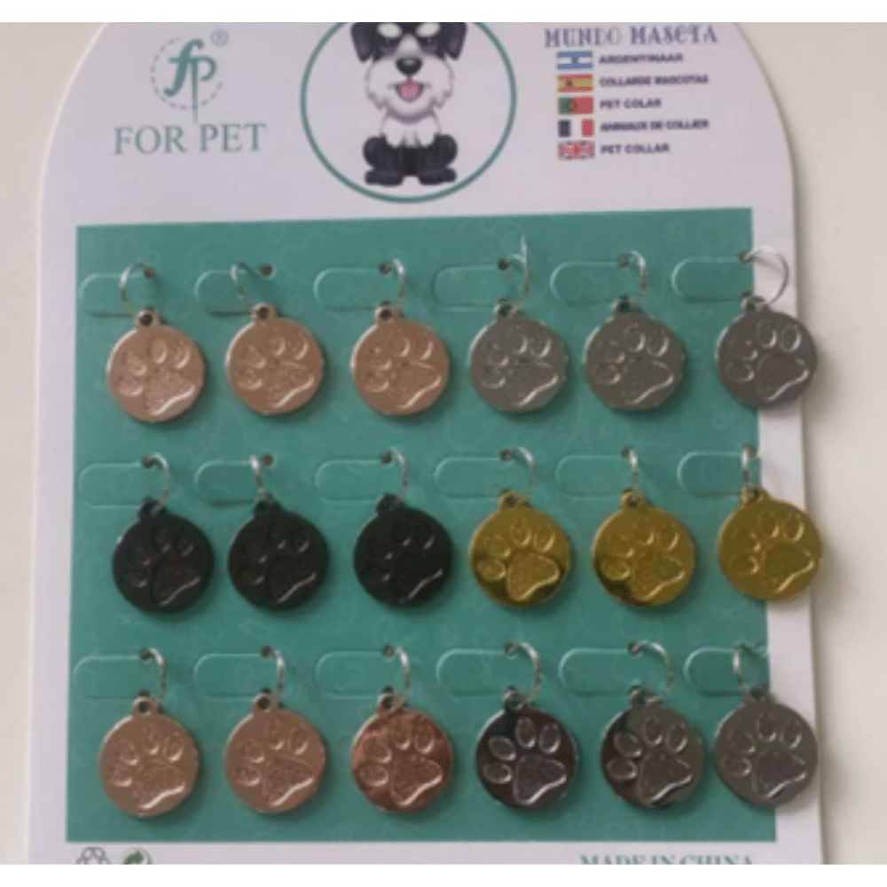 🌟 Placas Pata Dorada 🐾